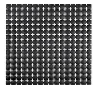 Kleine Wolke Inserto doccia PP/TPE, nero, 54 x 54 cm