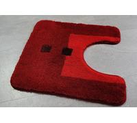 Kleine Wolke Maison Granato Rosso Tappeto Wc Con Collo 50x50cm. Altezza Mucchio: