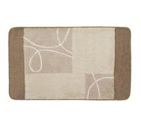 Kleine Wolke Meusch Curly 2671271360 - Tappeto da Bagno, Misura 60 x 100 cm, Colore: Tortora