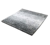 Kleine Wolke Oslo - Tappeto da Bagno, 100% Poliestere, Platino, 60 cm x 60 cm