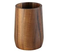 Kleine Wolke Portaspazzolino Acaia, accessori colore marrone, materiale: acacia, lunghezza 7,5 x larghezza 7,5 x altezza 10,8 cm