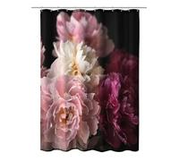 Kleine Wolke Rosemarie - Tenda da doccia in tessuto PES, 180 x 200 cm, colore: Bordeaux
