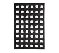 Kleine Wolke Tappetino da bagno Boxes in bianco e nero, 70 x 120 cm