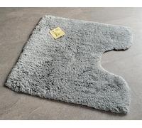 Kleine Wolke - Tappetino da bagno in bambù Größe WC-Vorleger mit Ausschnitt 55 x 55 cm Antracite