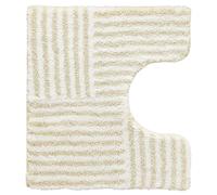 Kleine Wolke Tappetino WC Chelsea in beige sabbia 55 x 50 cm