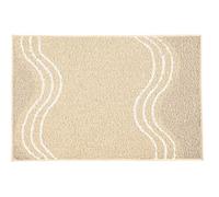 Kleine Wolke Tappeto da bagno Move 60 x 90 cm, in 100% poliestere, colore: beige sabbia