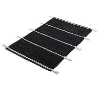 Kleine Wolke Tappeto da bagno Travis, colore: nero, materiale: 100% cotone, dimensioni: 80 x 140 cm