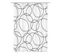 Kleine Wolke Tenda da Doccia ad Anelli, 180 x 200 cm, Nero/Bianco