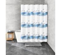 Kleine Wolke Tenda da Doccia, Poliestere, Blu Crocus, 120 x 200 cm
