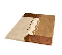 Kleine Wolke Vanessa tappetino da bagno 100x60 cm rettangolare beige-marrone 5503225360