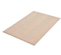 Kleine Wolke Zigzag - Tappetino da bagno, 70 x 120 cm, colore: Beige sabbia