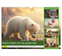 Kleiner Eisbär und die große Welt (Wandkalender 2027 DIN A3 quer), CALVENDO Mona