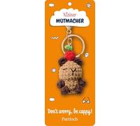 Kleiner Mutmacher, Schlüsselanhänger Capybara: Don't worry, be cappy! | Bag Charm und Glücksbringer zur Einschulung. Geschenk für den Schulstart, für Jungen und Mädchen