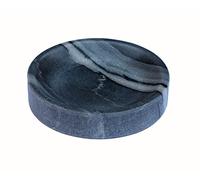 KLEO Portasapone in pietra naturale, accessorio da bagno per bagno, vasca o lavabo (grigio)