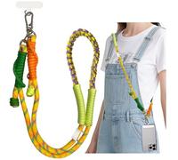 Klerbesh Cordino per Cellulare Universale, Cordino Regolabile Sicuro da Portare, Anticaduta per Smartphone con Moschettone, Ideale per Viaggi, Sport, Vita Quotidiana (A-8)