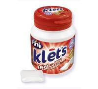 Klet's Gomme da Masticare alla Fragola Senza Zucchero, 100 g, Confezione da 3