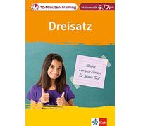 Klett 10-Minuten-Training Mathematik Dreisatz 6./7. Klasse Book NUOVO