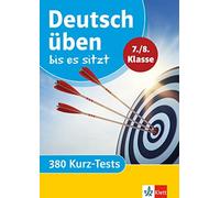 Klett Deutsch üben s sitzt 7./8. Klasse: 380 Kurz-Tests (Klett (Tascabile)