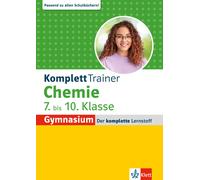 Klett KomplettTrainer Gymnasium Chemie 7.-10. Klasse: Der komplette (Tascabile)
