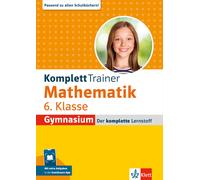 Klett KomplettTrainer Gymnasium Mathematik 6. Klasse: Mit extra Aufg (Tascabile)