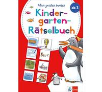 Klett Mein großes buntes Kindergarten-Rätselbuch: ab 3 Jahren, Erste Zahlen, Buchstaben, Konzentration