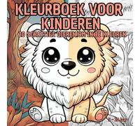 Kleurboek met Dieren voor Kinderen: 20 Schattige Dieren om in te Kleur - Eenvoudige en Creatieve Tekeningen voor Jonge Kunstenaars