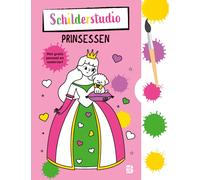 Kleurboek met verfpalet en penseel Prinsessen (Tascabile)