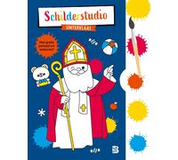 Kleurboek met verfpalet en penseel Sinterklaas (Tascabile)