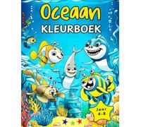 Kleurboek Oceaan: 52 kleurplaten met onderwaterzeedieren voor kinderen van 4-8 jaar
