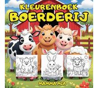 KLEURRIJKE BOERDERIJ - SIMPEL KLEURBOEK VOOR KINDEREN EN BABY’S: Een charmant educatief kleurboek voor kleintjes met grote, eenvoudige afbeeldingen om ... boerderijdieren; perfect voor kinder