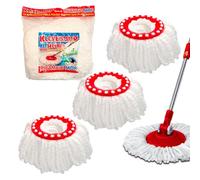 KLEVENMOP Set di 3 Ricambio Mop, Compatibile Roto mop, in microfibra