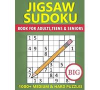 Klever Crew Big Book of Jigsaw Sudoku for Adults, Teens & Seniors - (Tascabile)