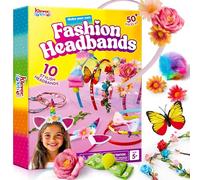 Klever Kits Kit per realizzare fasce per capelli per ragazze - Crea le tue fasce per capelli alla moda - Set di accessori per capelli fai da te, regali fai da te per arti e mestieri per 5 6 7+ anni