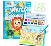 Klever Kits Set Acquerelli per Bambine 3 4 5 6 7 8 Anni, Gioco Creativo da Pittura con Acqua Libro da Colorare, Attività Artistiche Educative Regalo Completo Sicuro per Ragazze