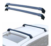 KLFDT Auto Portapacchi da Tetto per Volkswagen TAYRON all Yeras,Alluminio Antiruggine Barre Portapacchi Barre portatutto da Tetto,Accessori Esterni,A/Black