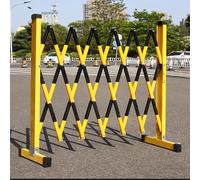 KLGFBDC Barriera di Traffico Mobile - Cancello Metallico Regolabile ed espandibile con Ruote per Sicurezza e Controllo della Folla - Soluzione Portatile per Il Controllo del Traffico