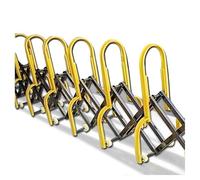 KLGFBDC Barriera Pieghevole espandibile, Recinzione di Sicurezza Mobile Retrattile con Ruote per Il Controllo del Traffico nei Cantieri edili, 9 m x 0,85 m