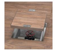 KLGFBDC Coperture di Scarico quadrate Invisibili per Giardini e vialetti con Maniglia Retrattile, Dimensioni 1343 Pollici (65x65 cm), Griglie di Scarico Resistenti ed Eleganti per Uso este
