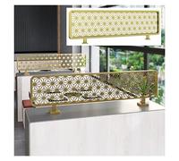 KLGFBDC Divisori per Zone Pranzo, pareti divisorie Decorative Traforate Che Non sbiadiscono, divisorio rialzato per bancone, Bar o scrivania, Recinzione Bassa 30 cm (Colore: Oro, Dimensioni: 90 cm)