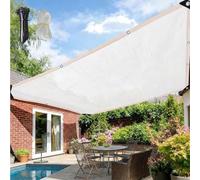 KLGFBDC Tessuto con Protezione Solare 55% per Piante, Telo ombreggiante da Giardino Resistente con Occhielli, Rete Protettiva Solare per pergolati, pollai e patii (2,1 x 5,5 m)