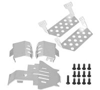KLHYTGFA 5 Pezzi di Piastra paramotore in Acciaio Inossidabile for Trax-xas TRX-4 82056-4 for RC Car RC Chassis Armor RC Chassis Protector