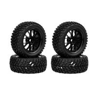 KLHYTGFA for Pneumatici Fuoristrada Buggy da 75 mm 1/10, mozzi esagonali da 12 mm, Gomma for Auto RC da 1/14, 1/16, 1/10, Wlt-oys 144001 Scx10 TRX-4 Tam-iya(4pcs)