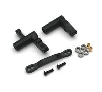 KLHYTGFA Metallo for H9802 Dodge H9803 E30 1/10 RC Barra antirollio Coppa dello sterzo C Mount Supporto for ASSE Posteriore Parti Blac