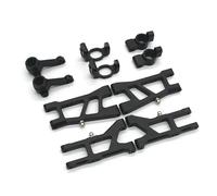 KLHYTGFA Metallo for H9802 Dodge H9803 E30 1/10 RC Barra antirollio Coppa dello sterzo C Mount Supporto for ASSE Posteriore Parti Blac