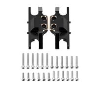 KLHYTGFA Piastra paramotore in Ottone con Rivestimento Nero, fusi a snodo, mozzi a C, Tubi dell'asse for 1/24 FMS FCX24M(Skid Plate)