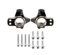 KLHYTGFA Piastra paramotore in Ottone con Rivestimento Nero, fusi a snodo, mozzi a C, Tubi dell'asse for 1/24 FMS FCX24M(C Hub)