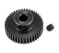 KLHYTGFA Pignone ingranaggio Motore in Acciaio 48P 17-45T for Albero da 5 mm 1/10 1/8 1/6 1/5 RC Buggy Monster Truck Drift Car off-Road Crawler Parte(25T)