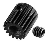 KLHYTGFA Pignone ingranaggio Motore in Acciaio 48P 17-45T for Albero da 5 mm 1/10 1/8 1/6 1/5 RC Buggy Monster Truck Drift Car off-Road Crawler Parte(24T)