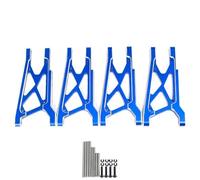 KLHYTGFA Set di bracci di sospensione anteriori e posteriori in metallo for TRAX-XAS 1/10 Ford Fiesta ST Rally for parti di aggiornamento for auto RC(Blauw)