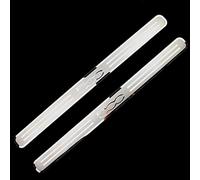 KLHYWEN 2 Pezzi Acciaio Inossidabile Battitacco per Auto Sticker per Fi-at 500 500C, Esterno Battitacco Protezione Plates Anti-Graffio Scuff Adesivi Accessori,Silver